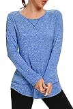 CHAMA Womens Dry Fit Long Sleeve,Workout Shirts-Plain Long Sleeve Tshirt for Women Yoga Sports T-Shi