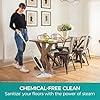 Kenmore SM2060 S200 Series Steam Mop for Floor Cleaning with Easy Scrubber & 2pcs Washable Pads, 2 Modes, Quick-Heating, Lightweight for Hardwood and Tile