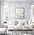 Micpolo Peel and Stick Wallpaper Floral Blue Wall Paper Boho Watercolor Waterproof Wallpaper for Bathroom Laundry Room Removable Self Adhesive Contact Paper Vinyl Roll Shelf 17.3inx78.7in