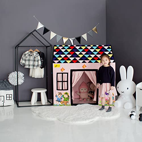 Sukan Tex ®Jumbo Size Extremely Light Weight Kids Play theme tent house for 3 -8 Year Old Girls and Boys (pink delux)