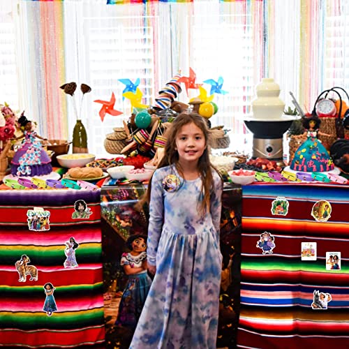 Encanto, 74 peças de lembrancinhas de festa Encanto incluem 12 broches, 12 pulseiras, 50 adesivos, d