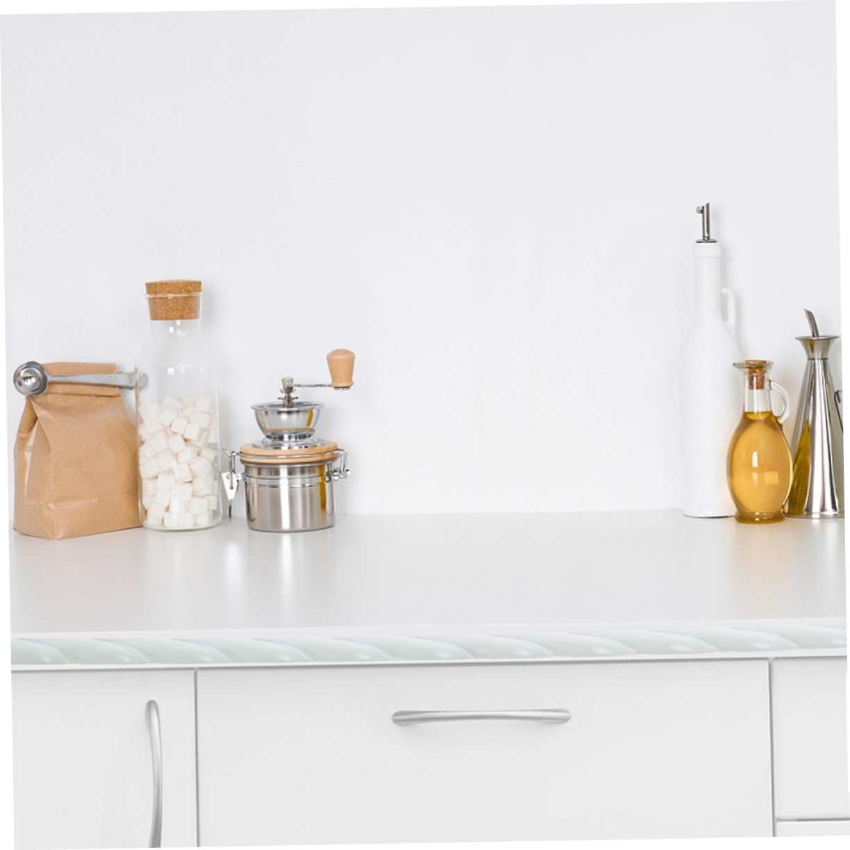 Mikikit Self-Adhesive Plaster Lines Peel and Stick Ceiling Molding for Wall Panel