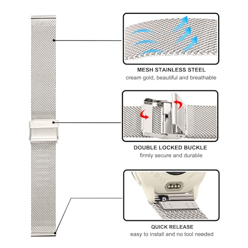 Correas de acero inoxidable para reloj vivoactive mujer miniatura 4