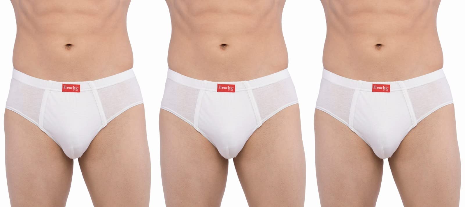 vip Frenchie Plus Mens Cotton Brief (Pack of 3) Color May Vary (80 CM, White)-picture-22