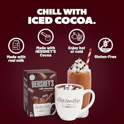 Image of Candy Shop Cocoa HERSHEYS Milk Iced Cocoa Mix, 1.25oz, 24 Pack