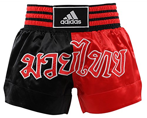 Image of adidas Thai Boxing Shorts, Red/Black, XXL