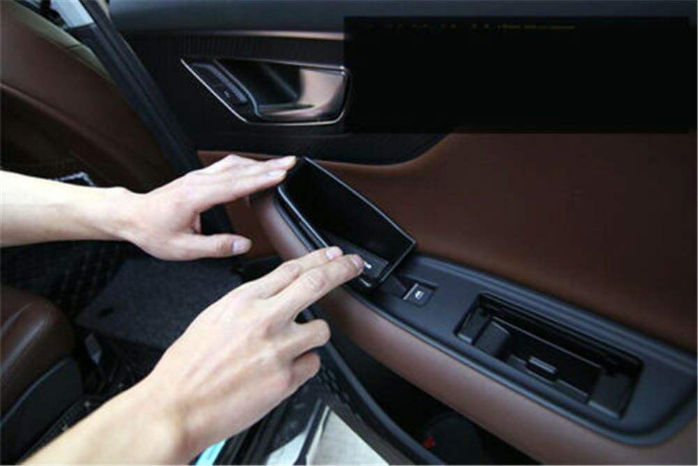 HIGH FLYING 2016-2025 For Audi Q7 Car Interior Side Front & Back Door Glove Box Organizer Container Holders 4PCS (Only For LHD)