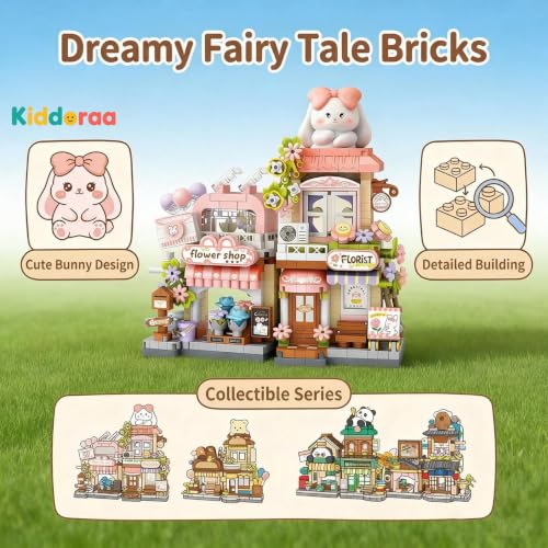 Image of Kawaii Capybara Hot Spring House Mini Building Blocks Set, 570+ PCS Cute City Street View Architecture Model Kit for Ages 14+ | Collectible Home Decor Toy with 1 Year Manufacturing Warranty