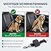 Automatik Sicherheitsgurt für Hunde im Auto - ausziehbar - aus Deutscher Produktion / Anschnallgurt Hund Auto für mittlere und große Hunde / Hundegurt mit drehbarem Edelstahl Karabiner