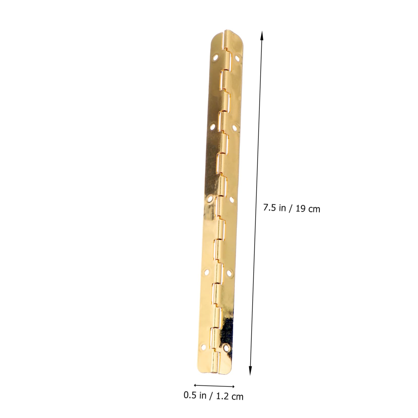 DOITOOL 4 Pcs 190mm Heavy Duty Continuous Hinge - Bronze & Brass Piano Hinge for Humidor Cabinet, Furniture & Metal Door Box - Image 4