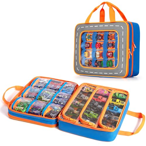 Marscamd Storage Case Compatible with Hot Wheels Toy Trucks Monster Trucks