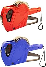 ZZT 2 Pack Price Guns, Red and Blue Pricing Guns with 8 Digits Price Tag, Pricing Label Maker for DIY,Supermarket