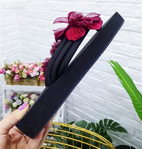 Beach Sandals for Woman Floral Platform Wedge2