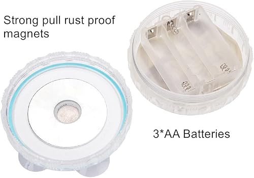 Miniatura 7 de Luces de spa para bañera de hidromasaje, 15 LED impermeables y 16 colores cambiantes, luz de balneario, luces de estanque inalámbrica, luces de