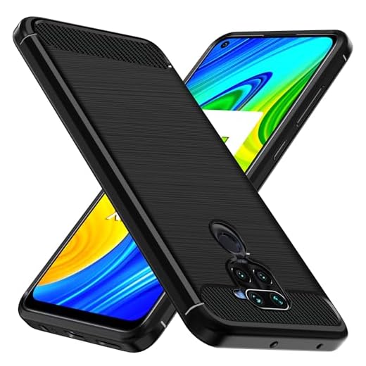 ivoler Coque Silicone pour Xiaomi Redmi Note 9 / Xiaomi Redmi Note 9 NFC, [Protection Antichoc Militaire] Étui de Protection, Mince Souple TPU Anti-Rayures Dos Bumper Housse, Noir