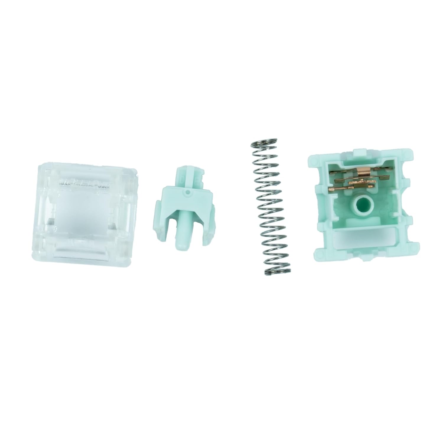 GATERON Jelly Series Keyboard Switches, Linear Tactile Silent RGB LED 5 Pin Factory Pre-lubed Full POM Key Switches for MX Mechanical Keyboard (Blue)