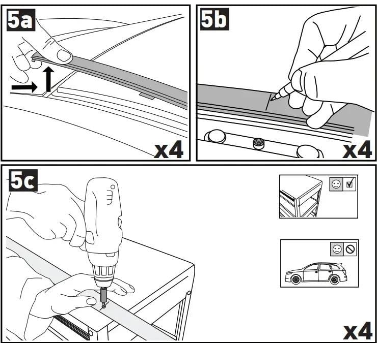Barras de techo para Mazda CX-3 y CX-30 SUV portaequipajes de aluminio con bloqueo 5