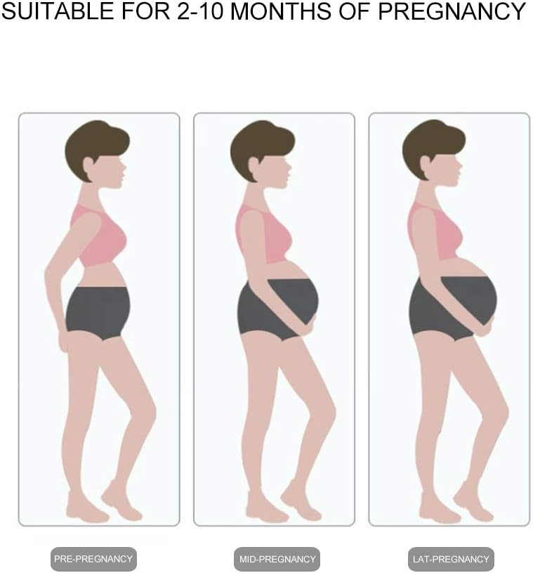 FEOYA Over Bump Maternity Underwear Cotton Plus Size Pregnancy Panties High Waist Postpartum Support Briefs (L-5XL, 3 Pack) - Image 6