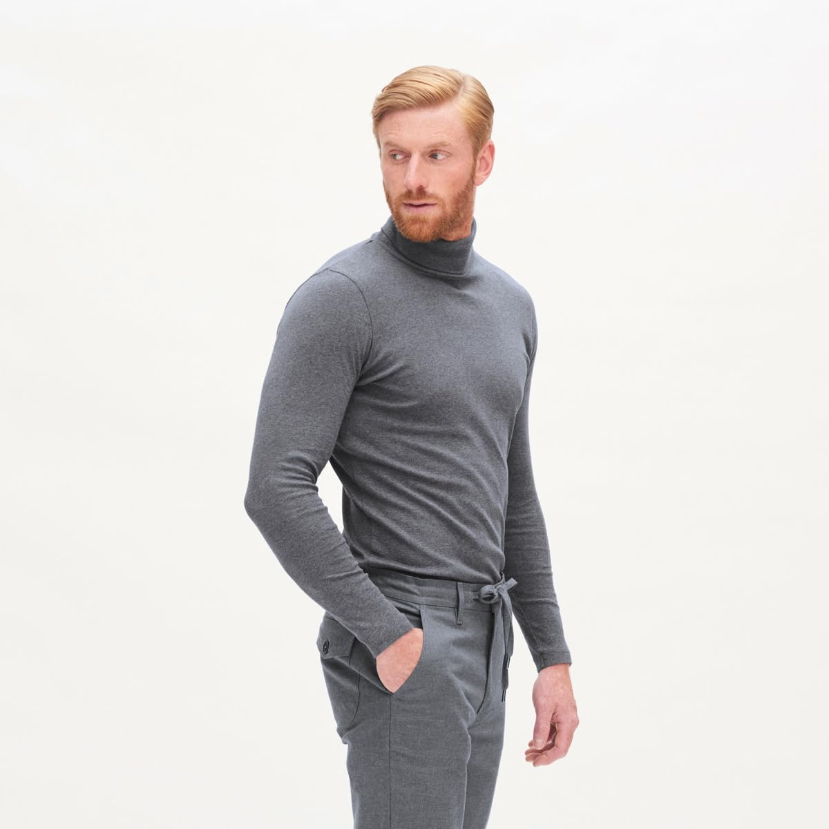 Living Crafts - Helge | Rollkragen-Shirt - Klassischer Turtleneck-Stil, Anschmiegsame Bio-Baumwolle, Vielseitig Kombinierbar, Doppelnahtsaum, Wärmend