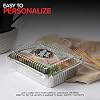 Stock Your Home 2 Lb Small Aluminum Pans with Lids (100 Pack) Foil Pan + Clear Plastic Lid, Disposable Cookware, Takeout Trays with Lids - To Go Disposable Food Containers for Restaurants & Catering #5