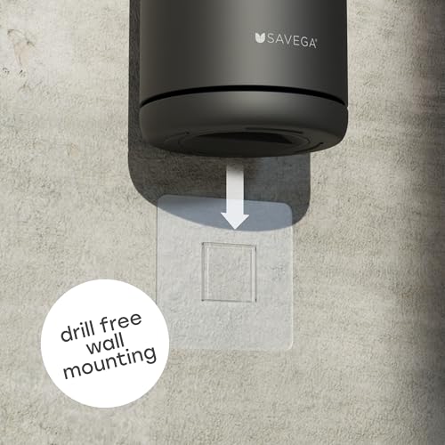 SAVEGA Wall-Mounted Silicone Toilet Brush – No-Drill WC Brush & Holder – Space-Saving Bathroom Accessory – Hygienic Toilet Brush (Black) - Image 4