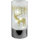 Lieferumfang: Ein Stück Deko LED-Leuchter Winterzeit mit Hirsch-Abbildung (Batterien sind nicht im Lieferumfang enthalten)