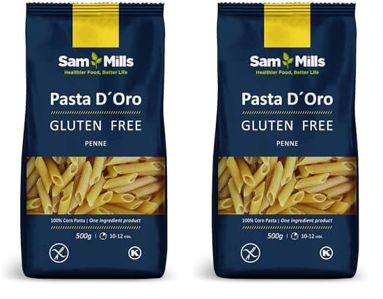 Sam Mills - Plumas Sin Gluten - 1 paquete de 1000 g - 100% Harina de Maíz - Fabricado en Instalaciones Sin Gluten - Mejora el Tránsito Intestinal - Ideal para Dietas Veganas