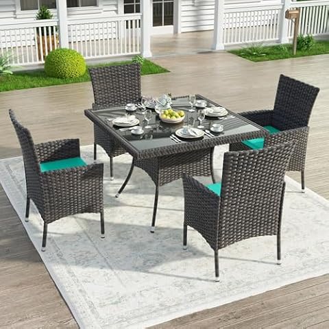 Kullavik 5-Piece Outdoor Dining Set Cover
