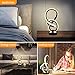 Vocevos Modern Table Lamps 11'' RGB Desk Lamp Spiral,Ambient Bedside Lamp Touch Cool Led Lamps for Living Room 3-Way Dimmable 10 Modes,Unique Nightstand Lamps Gifts