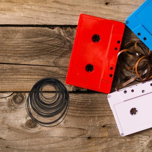 NUOBESTY 30 adet kaset kaydedici yedek kayış 45-120 mm kare lastik kayış aşınmaya dayanıklı ses kayıt cihazları ve pikap için - Görsel 6