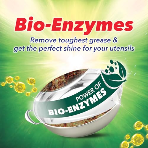 Image of Exo Anti-Bacterial Dishwash Bar 200gm X 3 | Power of Bio-Enzymes Removes Tough Grease | Complete Dishwashing Solution With Goodness of Ginger Germ-Fighter | Experience Hygienic & Superior Cleaning