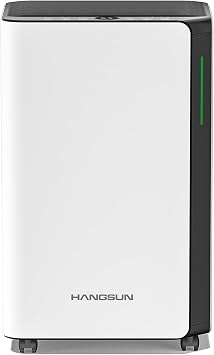 Hangsun 20L/Day Dehumidifiers for Home Dehumidifier for Drying Clothes and Damp with Digital Humidity Display, Continuous Drainage, 24 Hour Timer, Ideal for Laundry Room, Basement, Bedroom, Bathroom