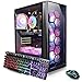 STGAubron Gaming PC Desktop, AMD Ryzen 5 2600 up to 3.9G, Radeon RX 580 16G, 16G DDR4, 512G SSD, WiFi 6, BT 5.0, RGB Fan x4, Windows 11 Home