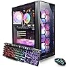 STGAubron Computadora de escritorio para videojuegos, Intel Core i7 hasta 3.9G, GeForce GTX 1660 Super 6G, 32G RAM, SSD de 1 TB, WiFi de 600 M, BT 5.0, ventilador RGB *6, Windows 11 Home