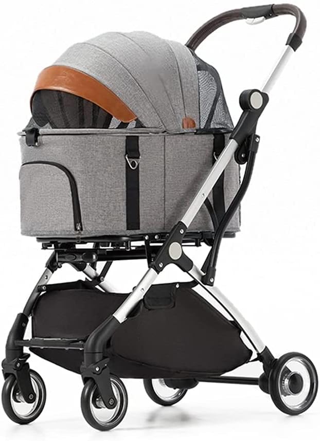 Pet Strollers for Small Medium Dogs Premium Pet Stroller for Cats Dogs Exquisite Dog Stroller Buggy Folding Pet Stroller 4 Wheel Travel