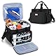 CURMIO Hundepflegetasche, Haustierpflege Tasche, Organizer Tragetasche für Hundepflegezubehör, Hundeschneider, Bürste und andere wichtige Dinge, Schwarz