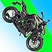 LTYNND 1/18 Alliage Modèle Moto Modèle Moto Miniature Course Jouet pour Cadeau Collection pour Kawasaki Z1000 2017 Modèle Moto