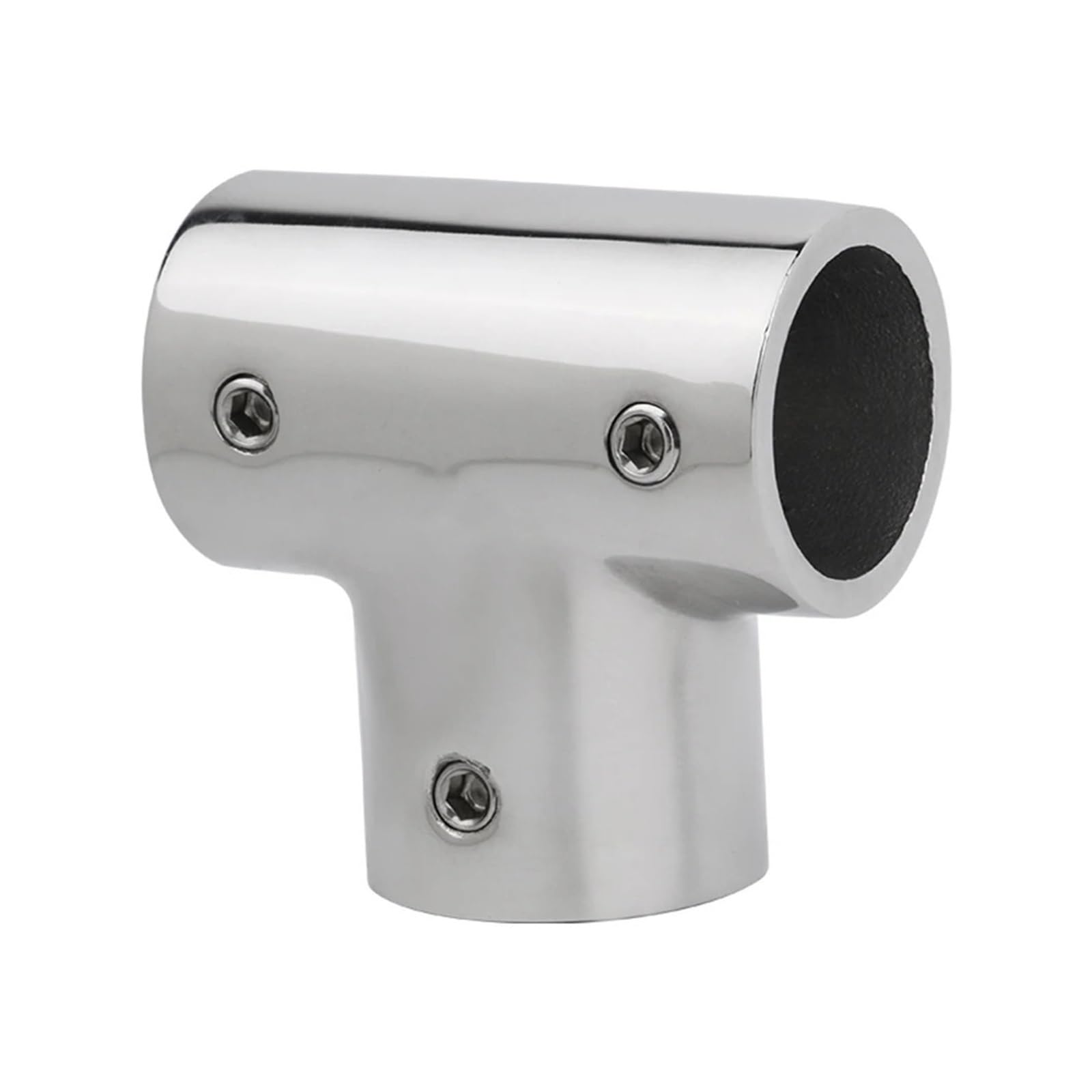 Mtmxalbbr One Color 90 Degree Tube Pipe Connector Boat 316 Stainless Steel Handrail Tee Marine 3-Way Fittings Hardware(30Mm)