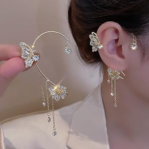 Pendientes Colgantes Largos Con Circonita - Diseño Elegante En Dorado - Perfectos Para Fiestas Y Eventos Especiales