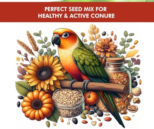 Boltz-Best-Bird-Food-for-Conures-Natural-and-Healthy-Premium-Seed-Mix-for-Conure-Parrot-Daily-Birds-Treat-for-Conures-Complete-Nutrition-to-All-Life-Stages-1-KG-Pack-of-1