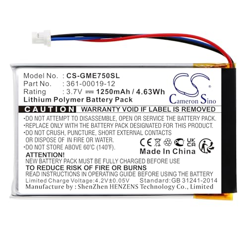 Batteria per Garmin Edge 705, 3.7V, 1250mAh, Li-PL...