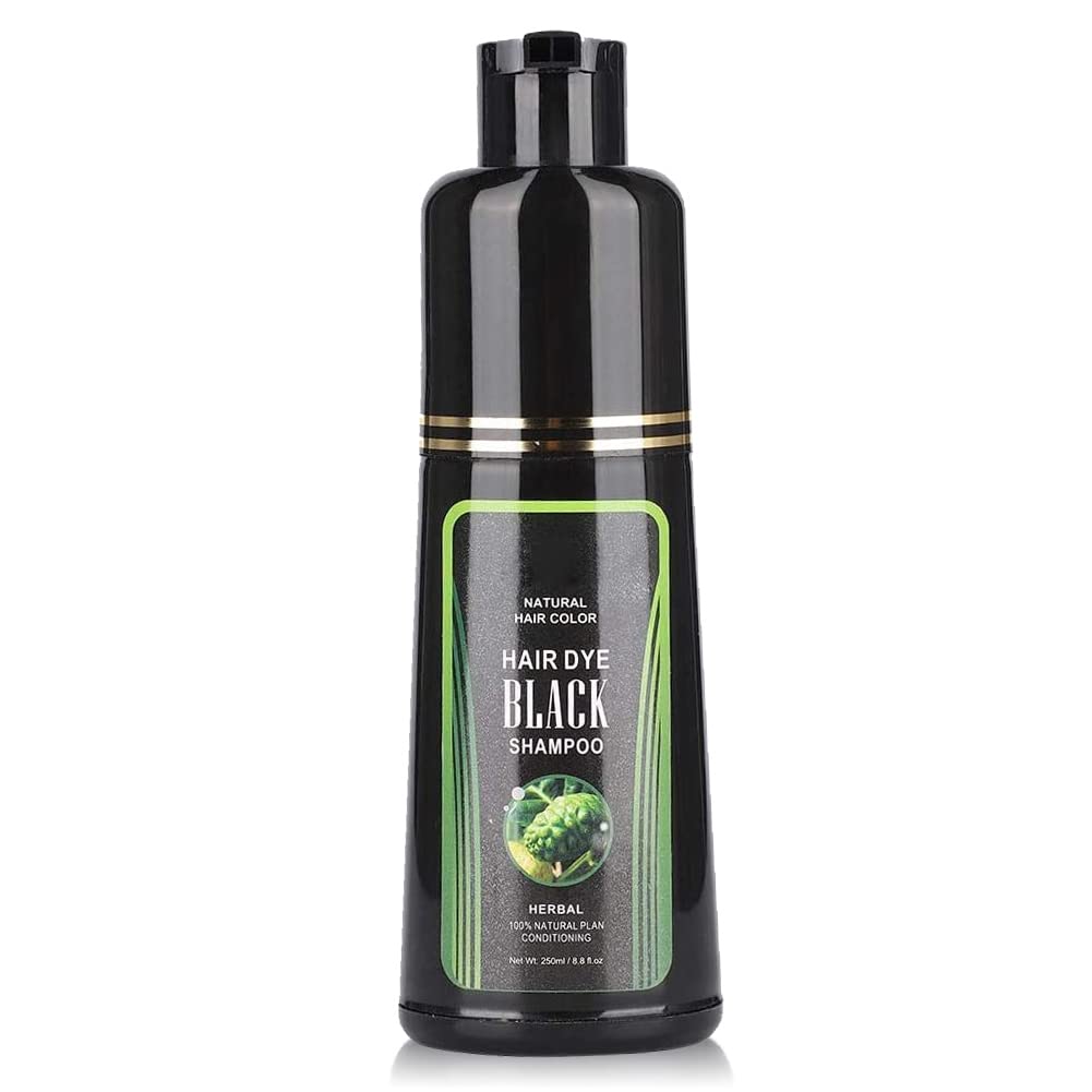 Natural Black Hair Shampoo, 250 ml White Hair Removal Hair Colour