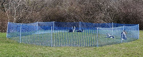 Agility Parcoursabgrenzung, Hundezaun, Sicherheitszaun, Bauzaun, Campingzaun, Abgrenzungszaun 1m hoch, blau, extra reißfest - in verschiedenen Längen, orig. Callieway® (30m Rolle)
