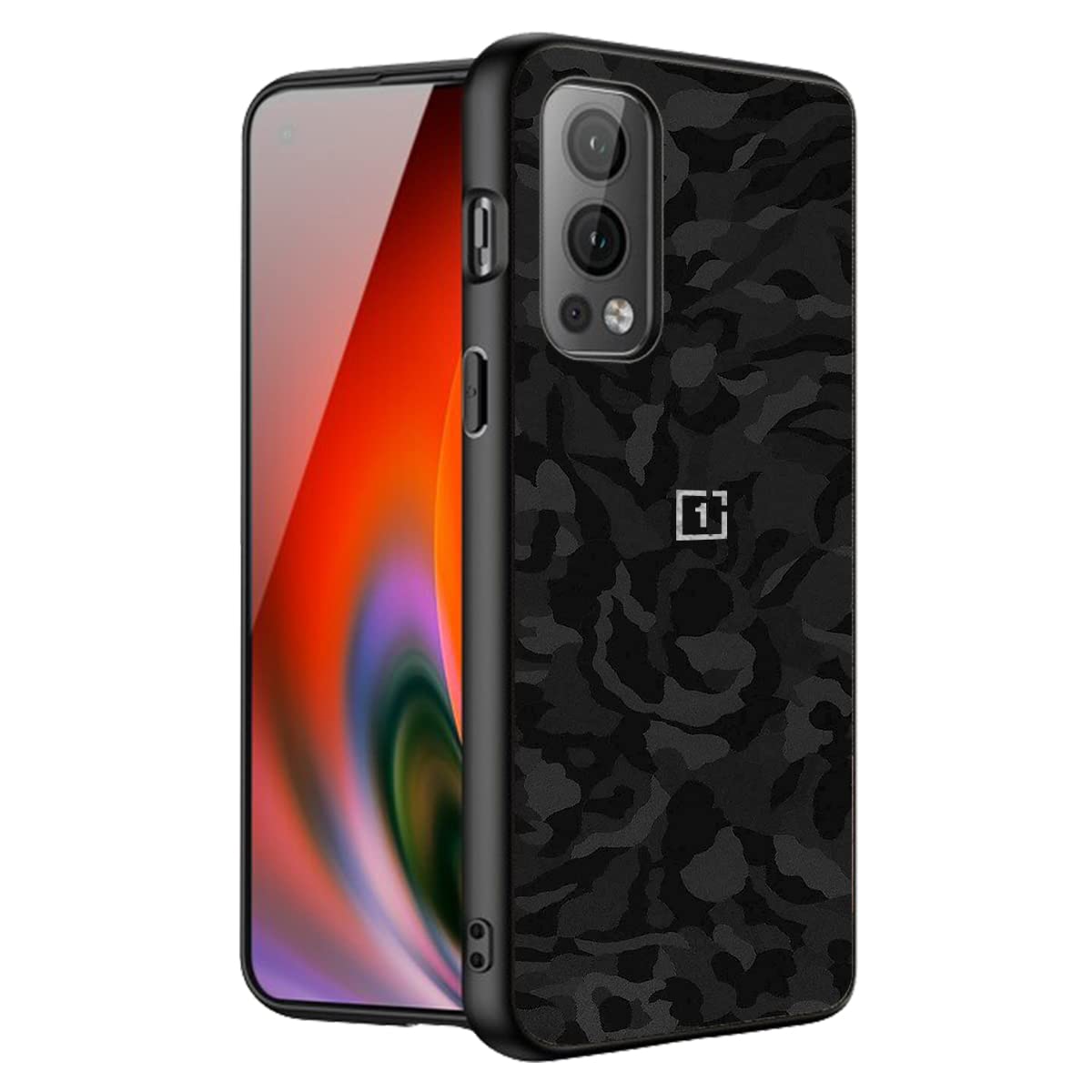RIGGEAR Sleek Oneplus Nord 2 5G Back Cover Case For Phone (Tpu+Pc | Black Camo), Black (B09TTLV7YG) Amazon Price History, Amazon Price Tracker