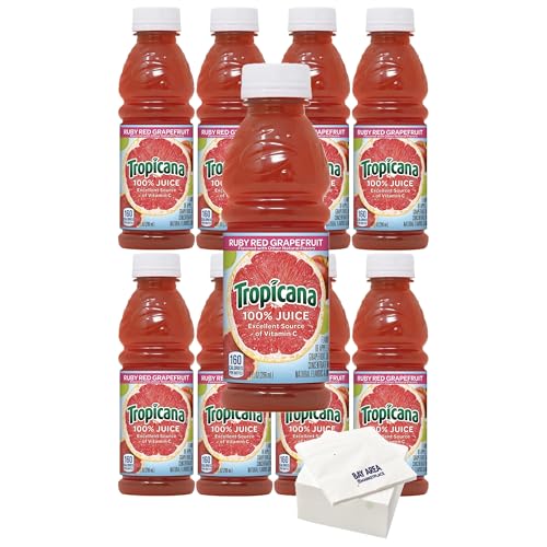 Tropicana Ruby Red Grapefruit Juice 10oz Pack of 8