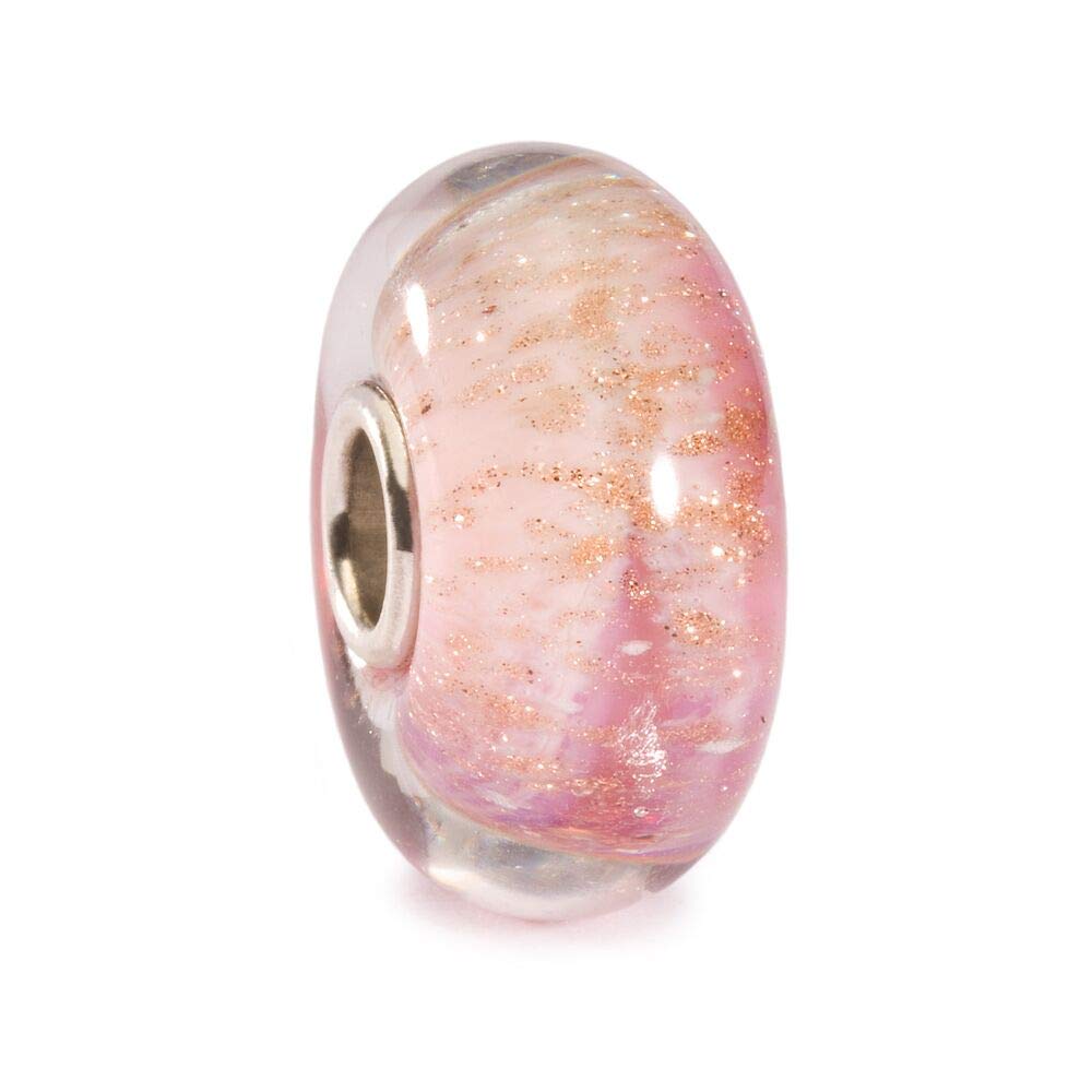 Trollbeads Damen-Bead Pink Desert 925 Silber Glas - TGLBE-10254