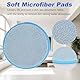 6 Stück Elektrische Wischmopp-Pads - 16cm Mikrofaser schwimmende Wischpads, waschbare Ersatz-Mopp-Pads für alle harten Oberflächen, Hartholz, Nass und Trockenreinigung
