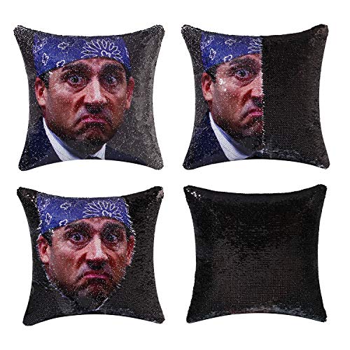 Michael Scott Sequin Pillow Cover