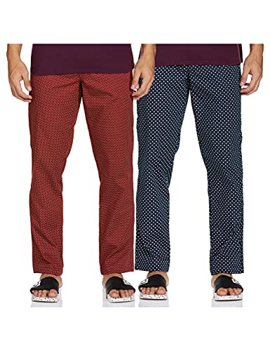 Image of Amazon Brand - Symbol Cotton Men Casual Style Pajama Bottom (Pack Of 2)