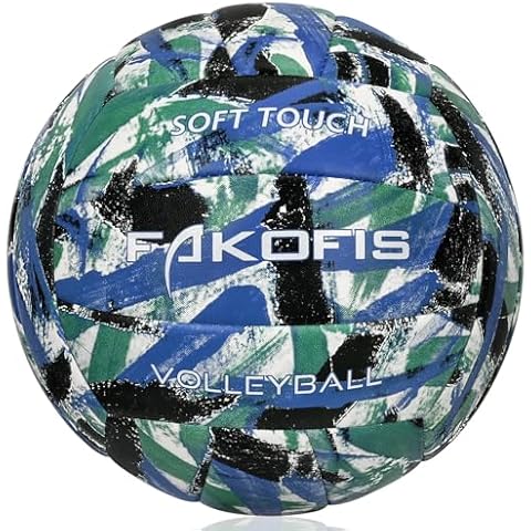 FAKOFIS Volleyball Official Size 5, Indoor Outdoor Soft Volleyballs for Kids Youth Adult Elder Play Games (Best Gift for) Cover